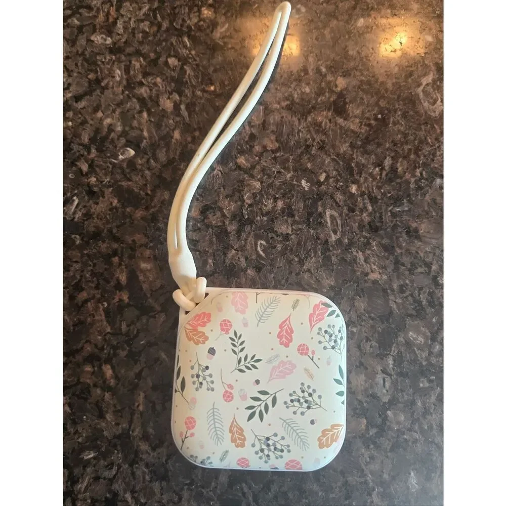 Hand Warmer Orastone Carré Rechargeable & LED Light - Floral Cream/Pink